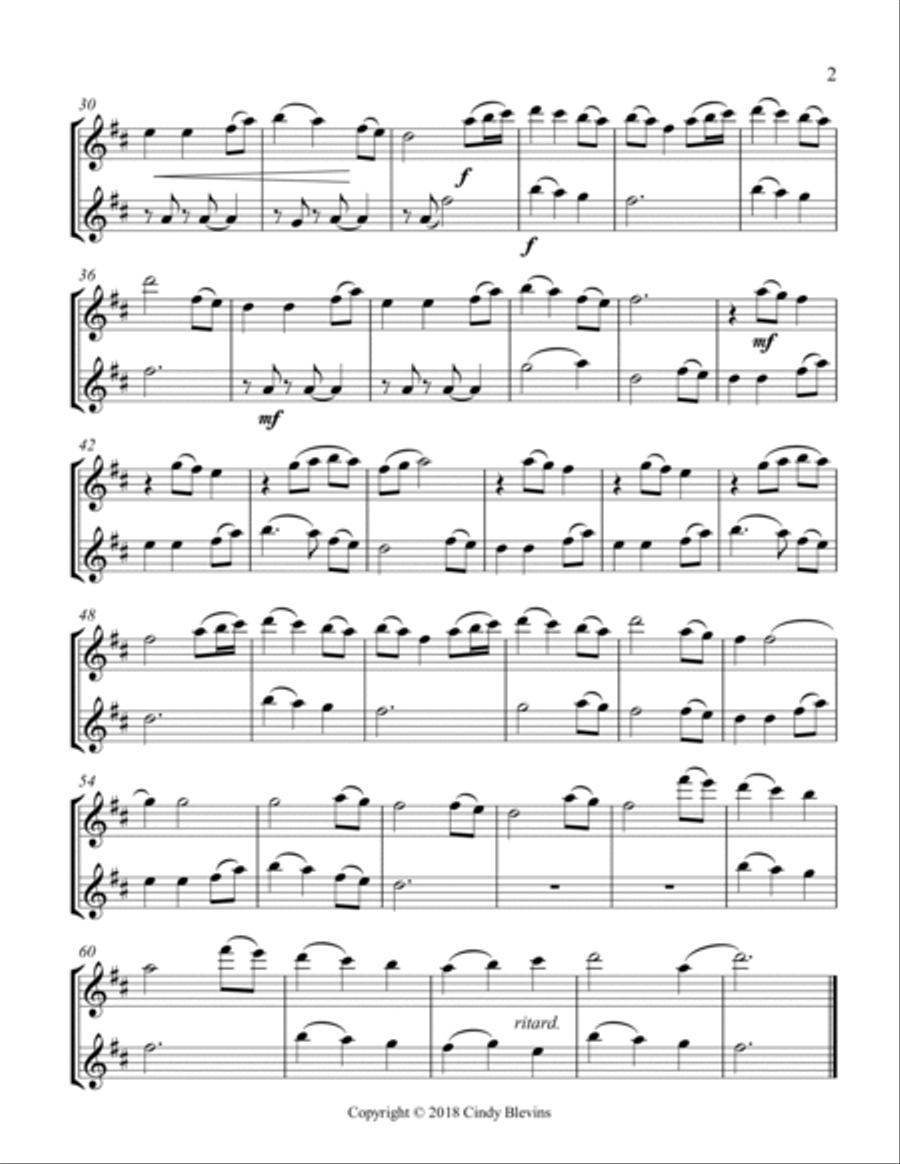 Come, Thou Fount of Every Blessing, Flute Duet image number null
