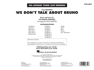 Book cover for We Don't Talk About Bruno (from Encanto) (arr. Paul Murtha) - Conductor Score (Full Score)