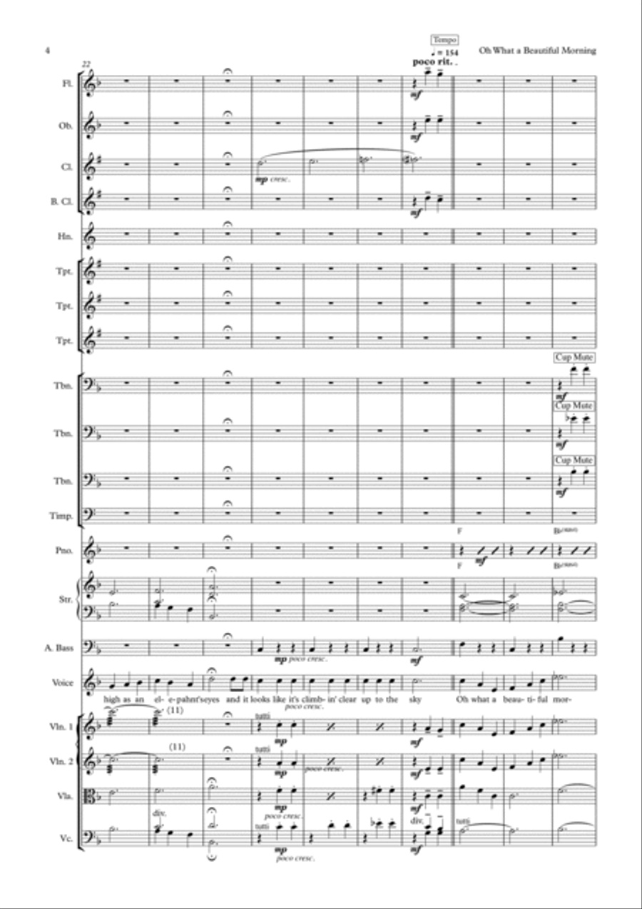 Oh, What A Beautiful Mornin' Flute scores gallery preview page 4