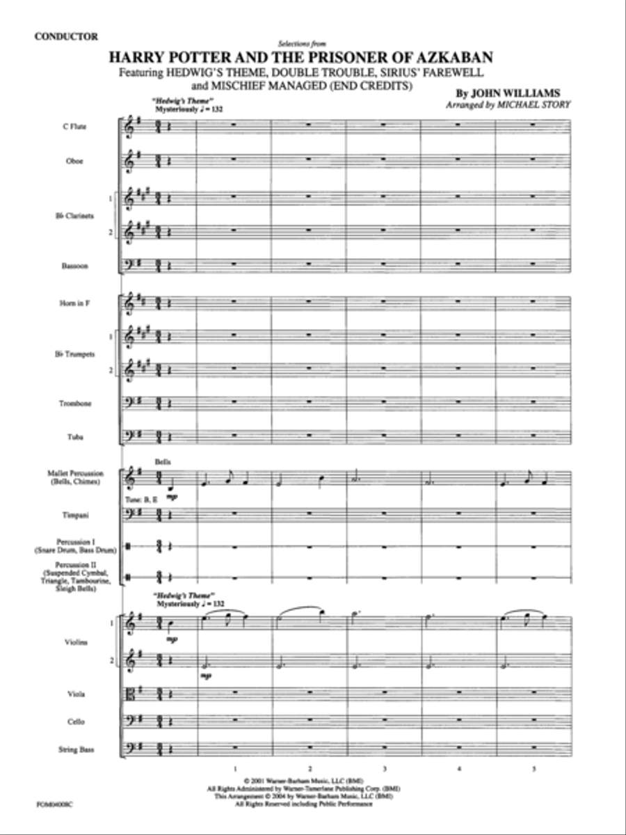 Harry Potter and the Prisoner of Azkaban Full Orchestra scores gallery preview page 3