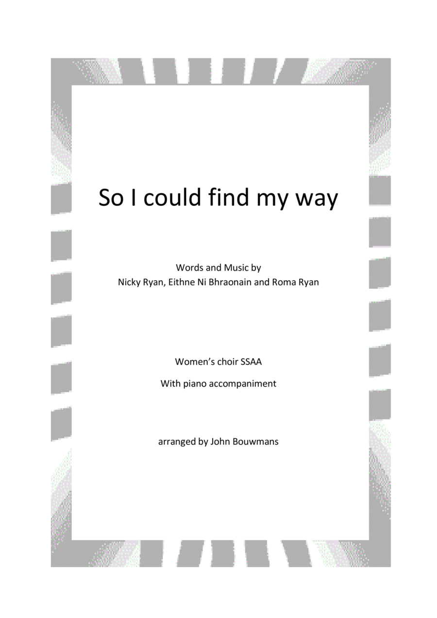 So I Could Find My Way SSAA scores gallery preview page 1