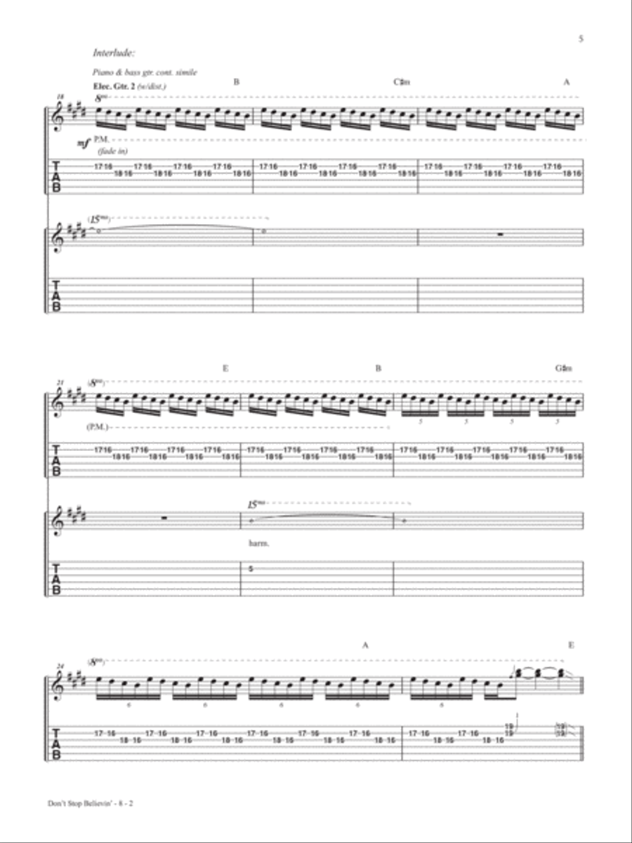 Rock & Pop Classics Guitar Play-Along Electric Guitar scores gallery preview page 6