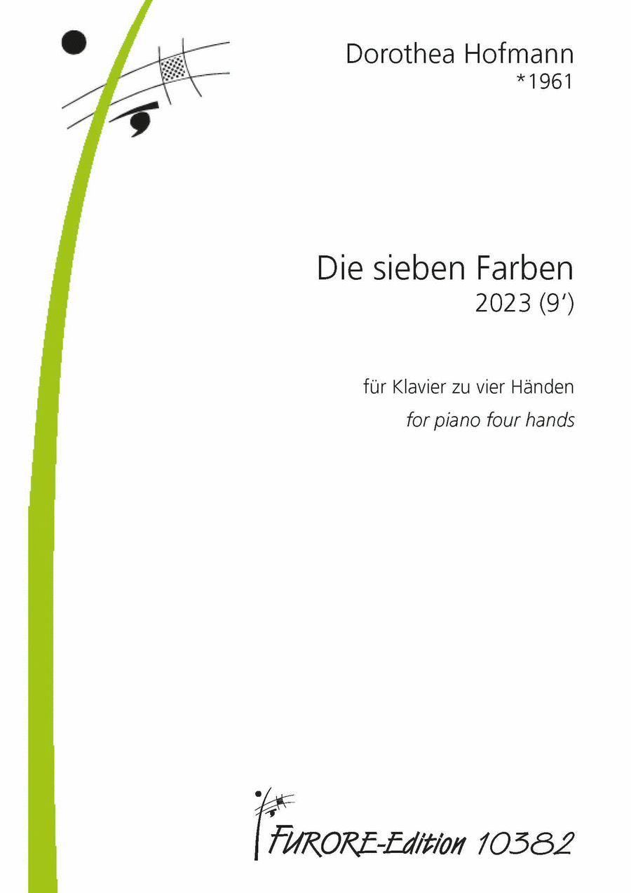 Die sieben Farben für Klavier zu vier Händen (Seven colors for piano with four hands Piano Duet scores gallery preview page 1