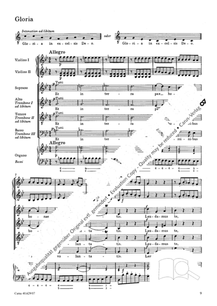 Missa brevis in B flat major