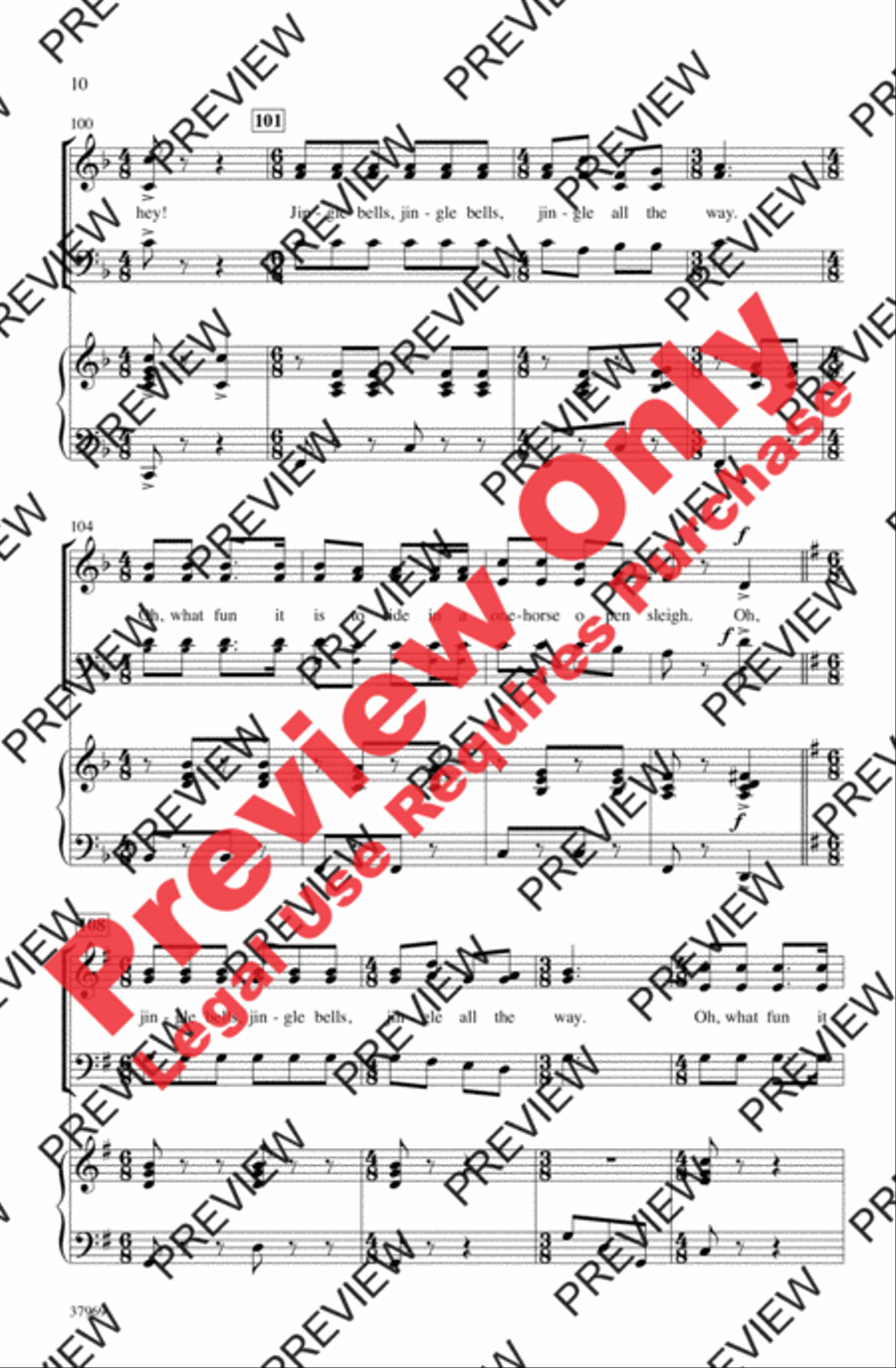 Jingle Bells (Sort Of) 3-Part scores gallery preview page 10
