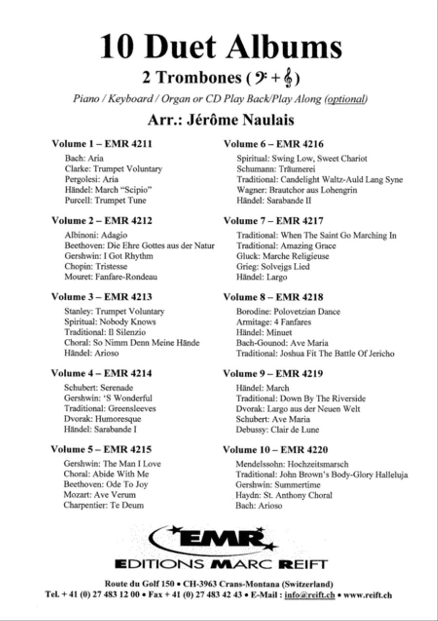 Album Volume 7 Trombone Duet scores gallery preview page 8
