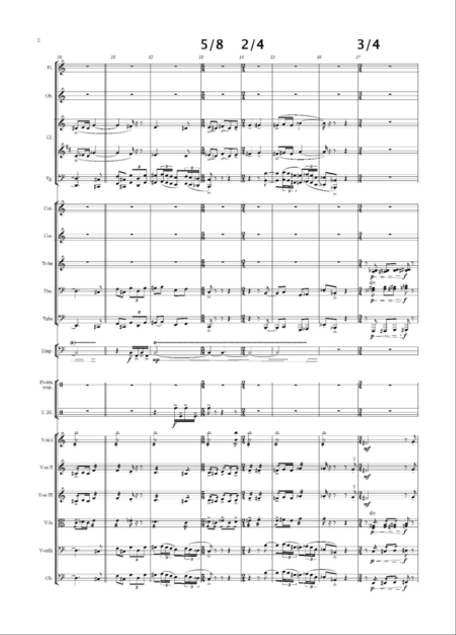 Capriccio for symphonic orchestra (score and instrumental parts) Full Orchestra scores gallery preview page 4