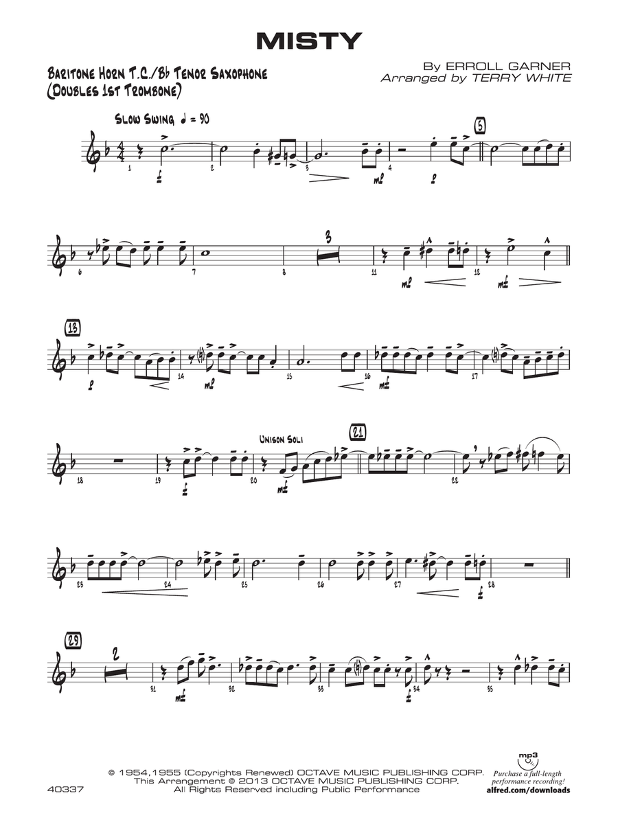 Misty: Baritone T.C.