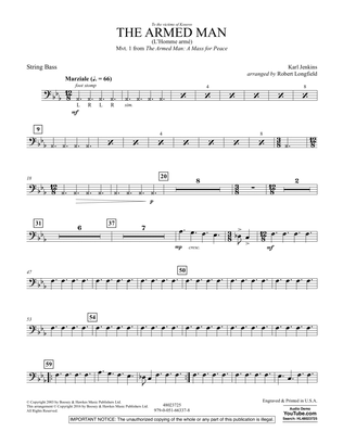 The Armed Man (from A Mass for Peace) (arr. Robert Longfield) - String Bass