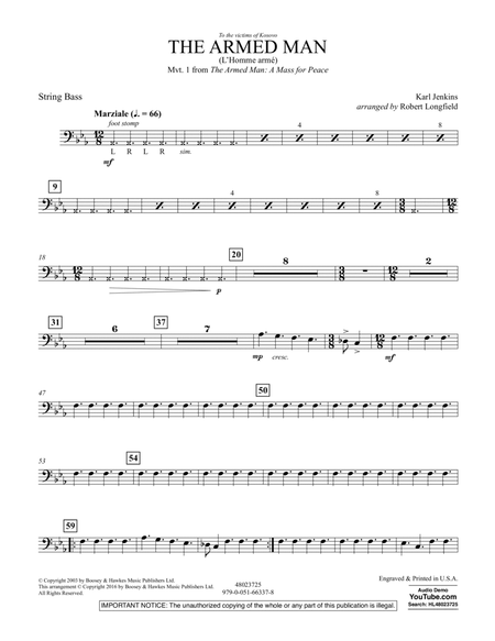The Armed Man (from A Mass for Peace) (arr. Robert Longfield) - String Bass