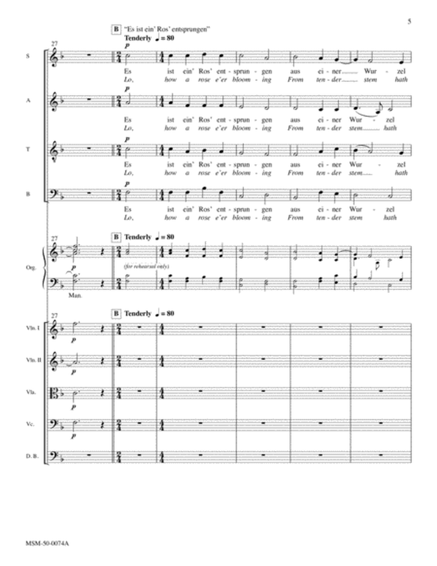 Mary the Dawn (Downloadable Full Score)