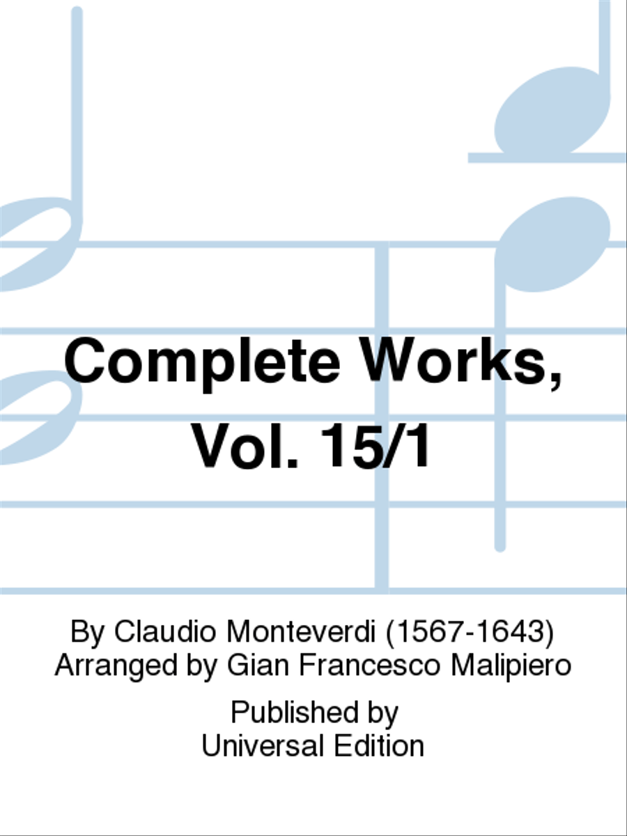 Complete Works, Vol. 15/1 School and Community scores gallery preview page 1