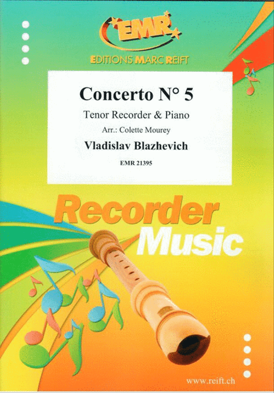 Concerto No. 5 Tenor Recorder scores gallery preview page 1