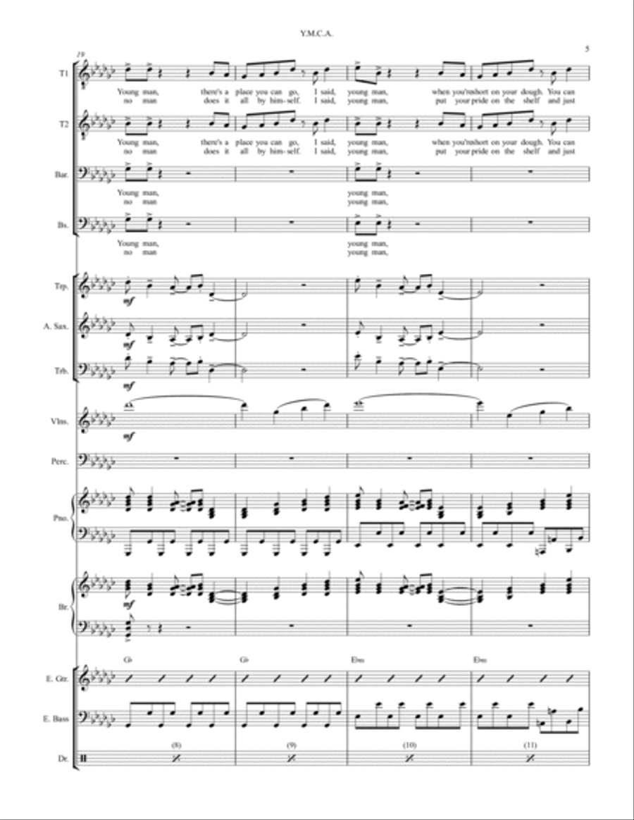 Y.m.c.a. Large Ensemble scores gallery preview page 5