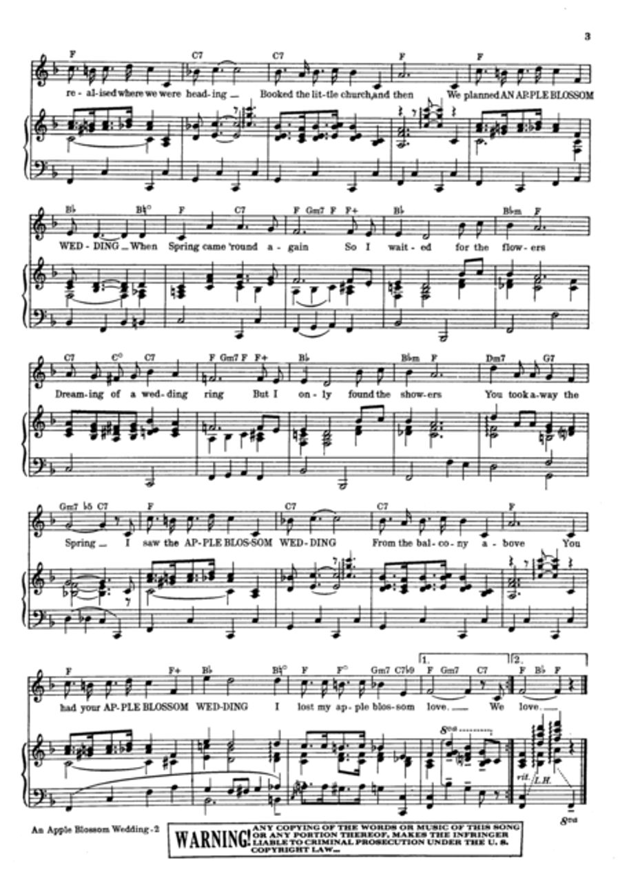 An Apple Blossom Wedding An Apple Blossom Wedding Voice scores gallery preview page 3