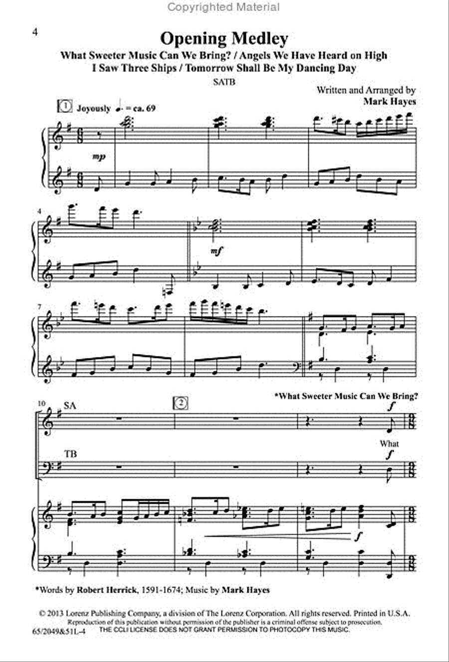 What Sweeter Music - SATB Score with Performance CD image number null