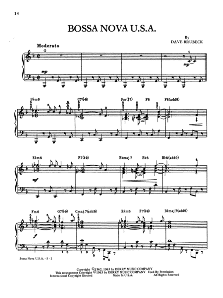The Genius of Dave Brubeck, Book 1 Piano Solo scores gallery preview page 5