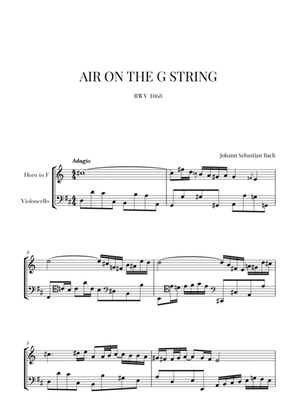 Book cover for Bach: Air on the G String for French Horn and Violoncello
