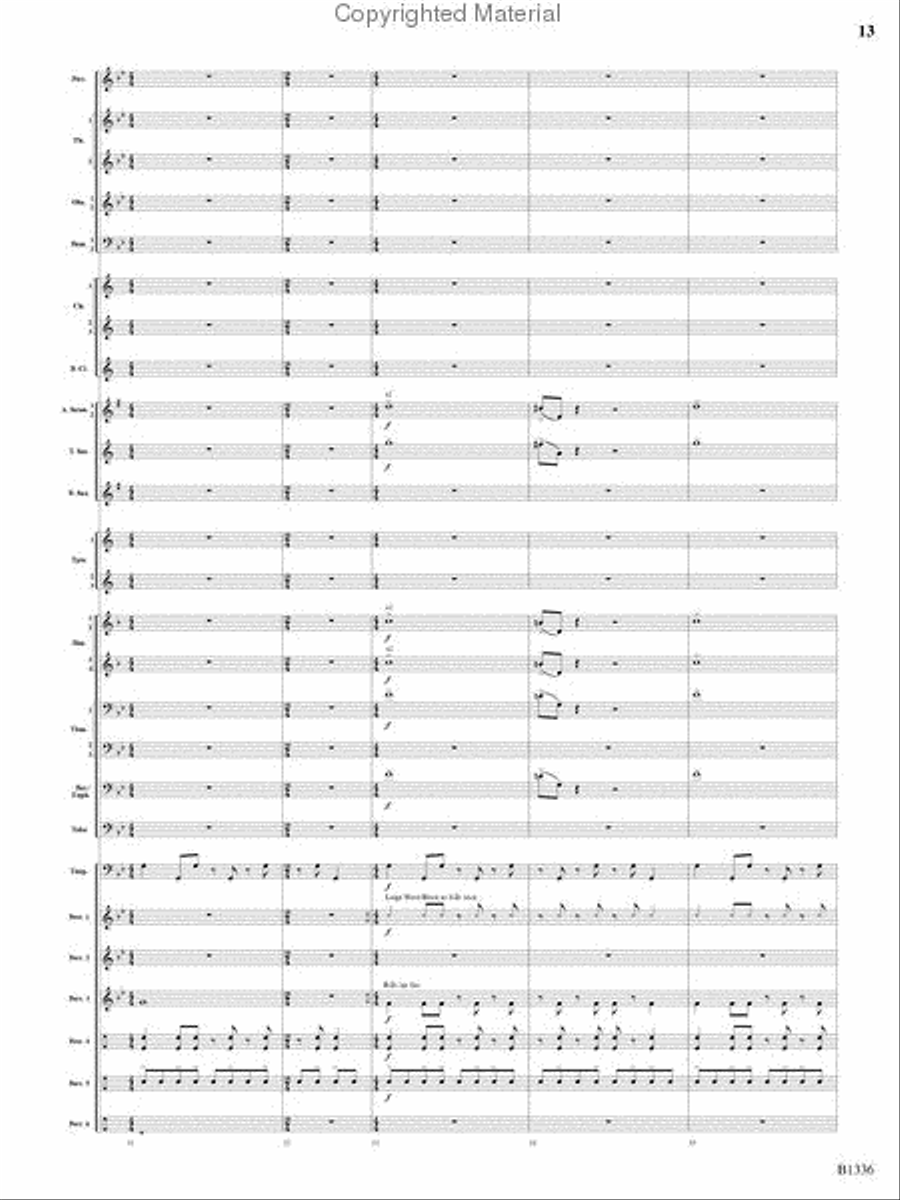 Dreams and Proclamations Concert Band scores gallery preview page 12