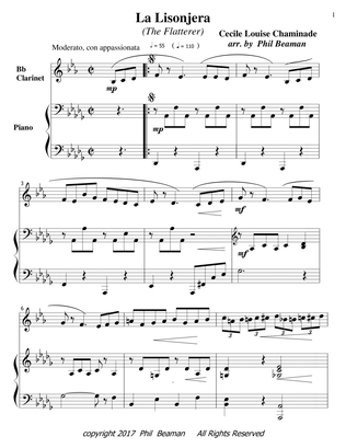 La Lisonjera - clarinet-piano