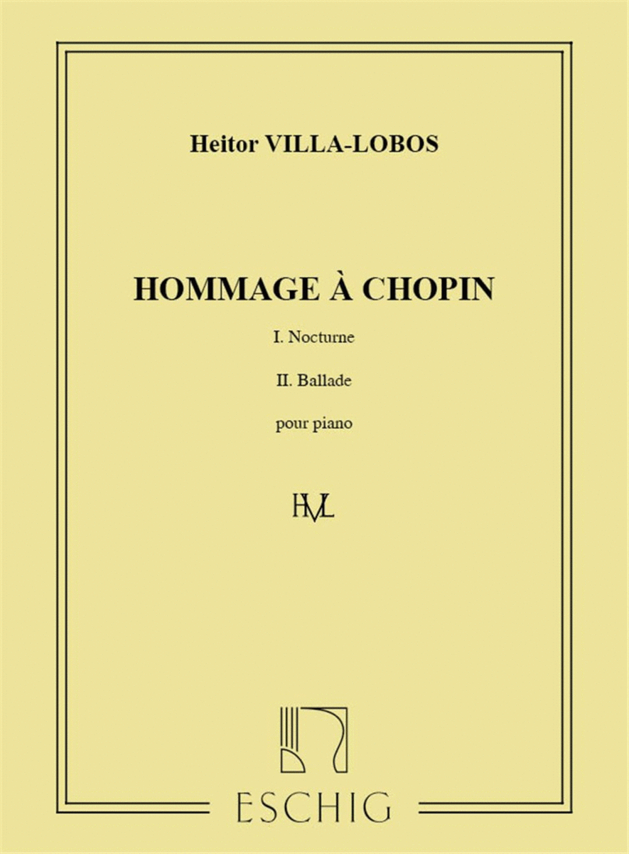Hommage A Chopin Nocturne Et Ballade Pour Piano