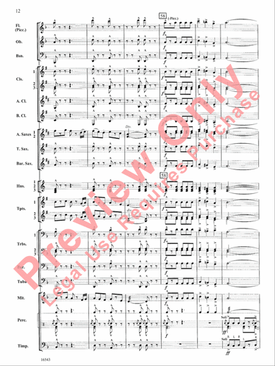 The Emerald Isle Concert Band scores gallery preview page 13