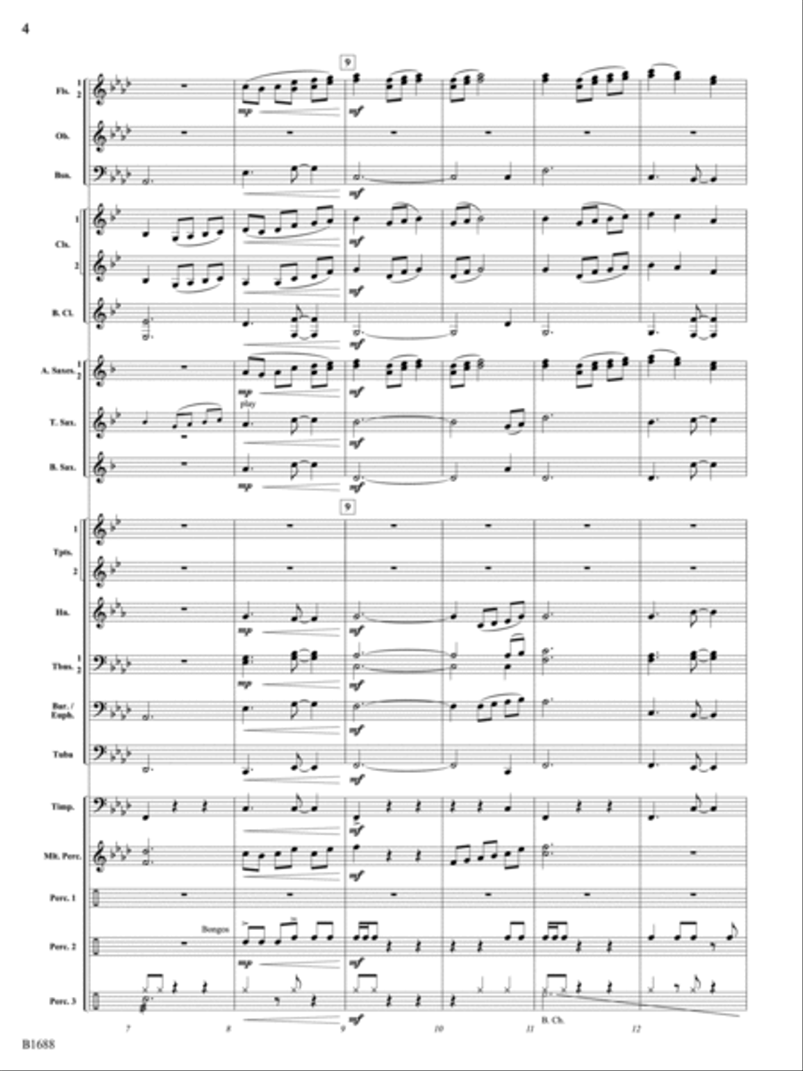 Congolese: Score Concert Band scores gallery preview page 4
