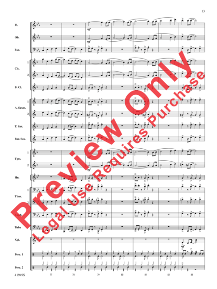 Camino del Sol Concert Band scores gallery preview page 14