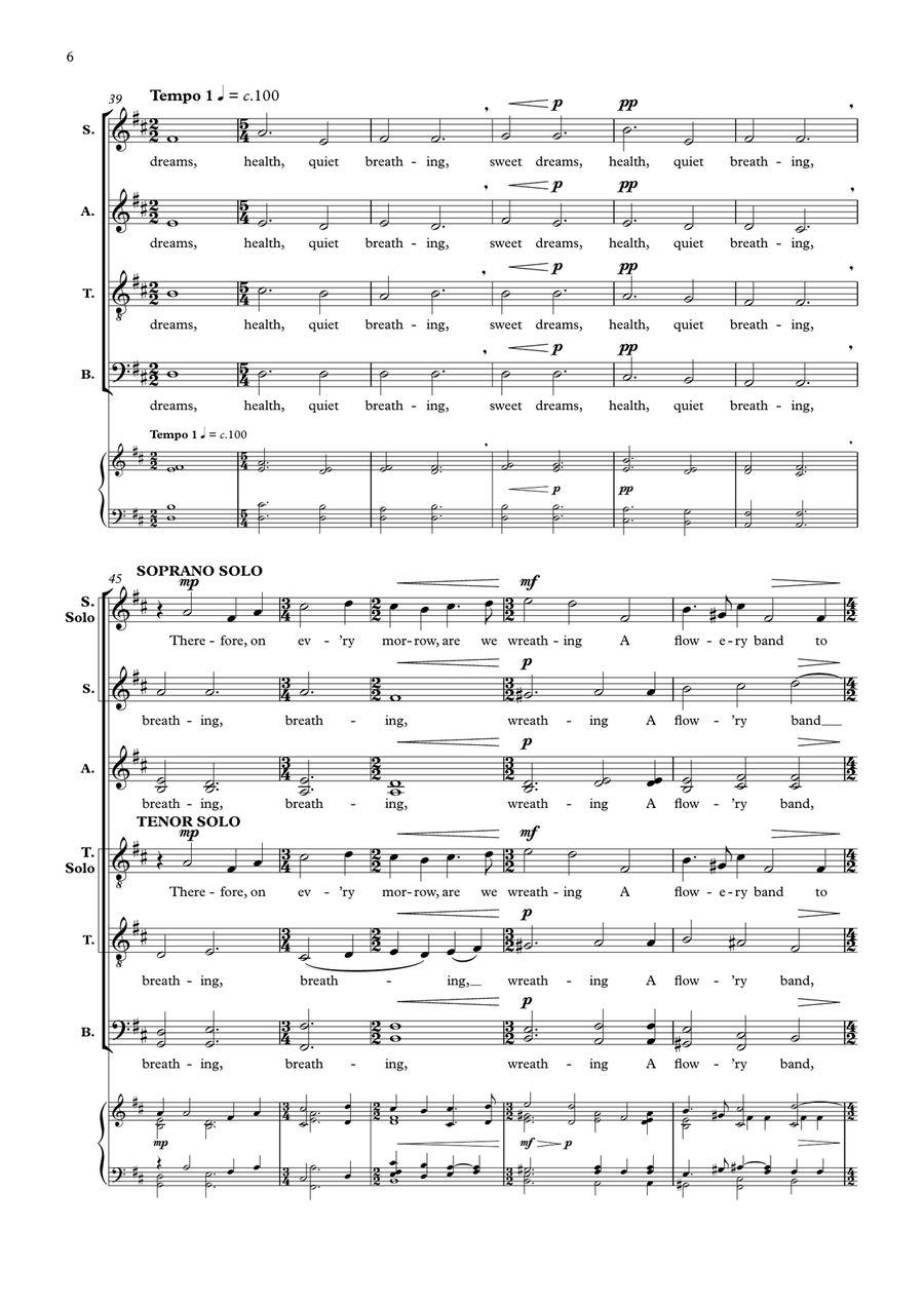 Beauty, Joy (mixed choir unaccompanied) Divisi scores gallery preview page 6