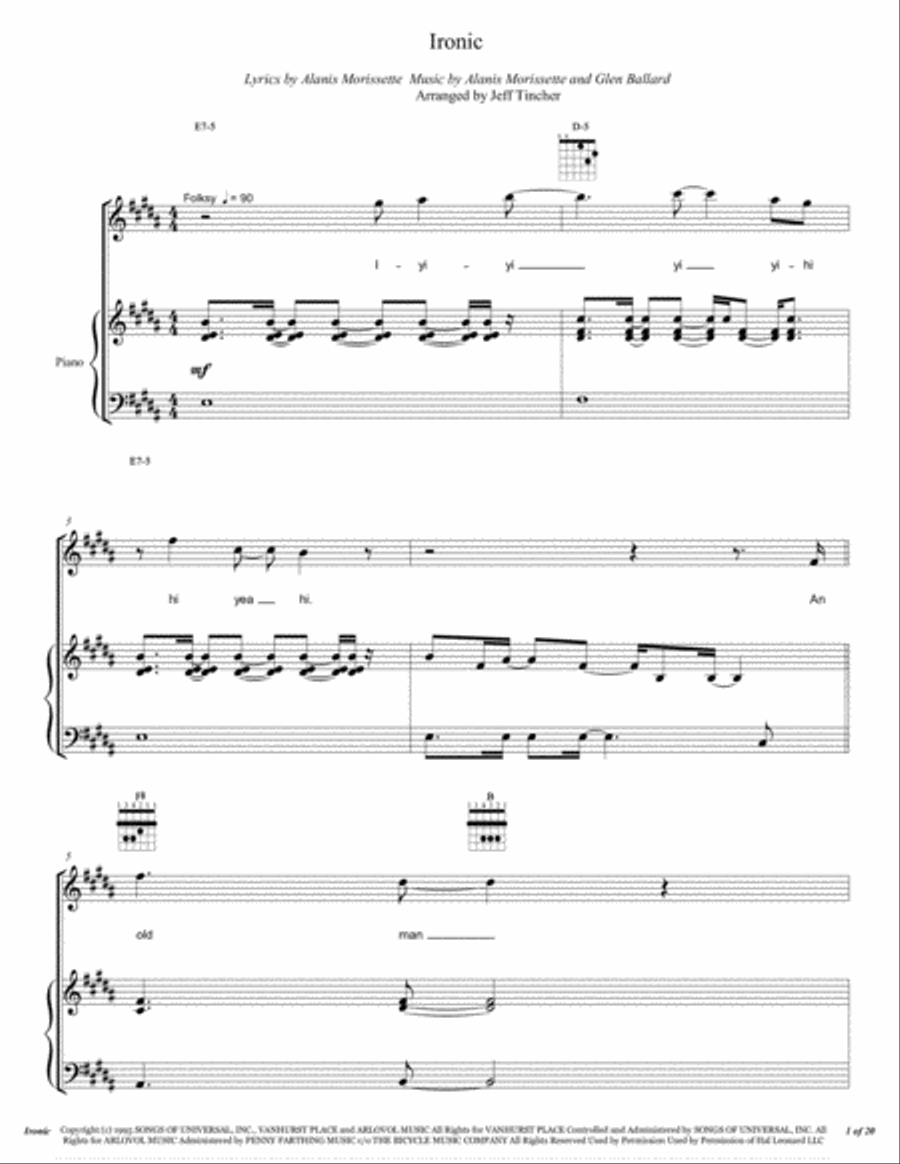 Ironic Ironic Voice scores gallery preview page 2