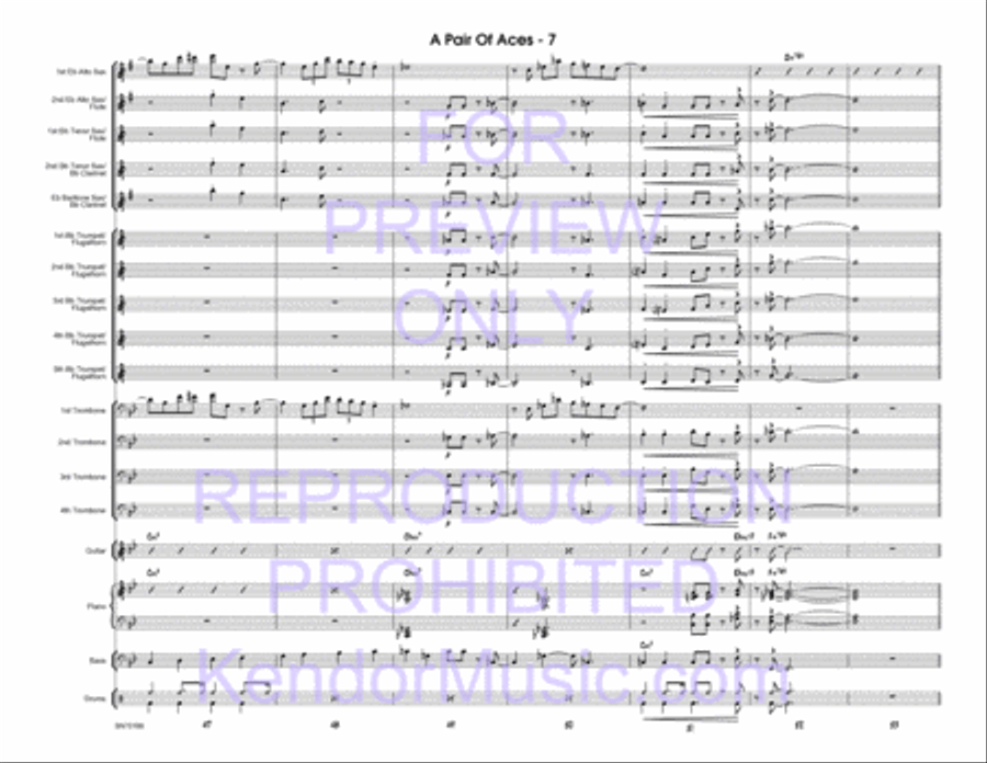 Pair Of Aces, A (Full Score) Jazz Ensemble scores gallery preview page 8