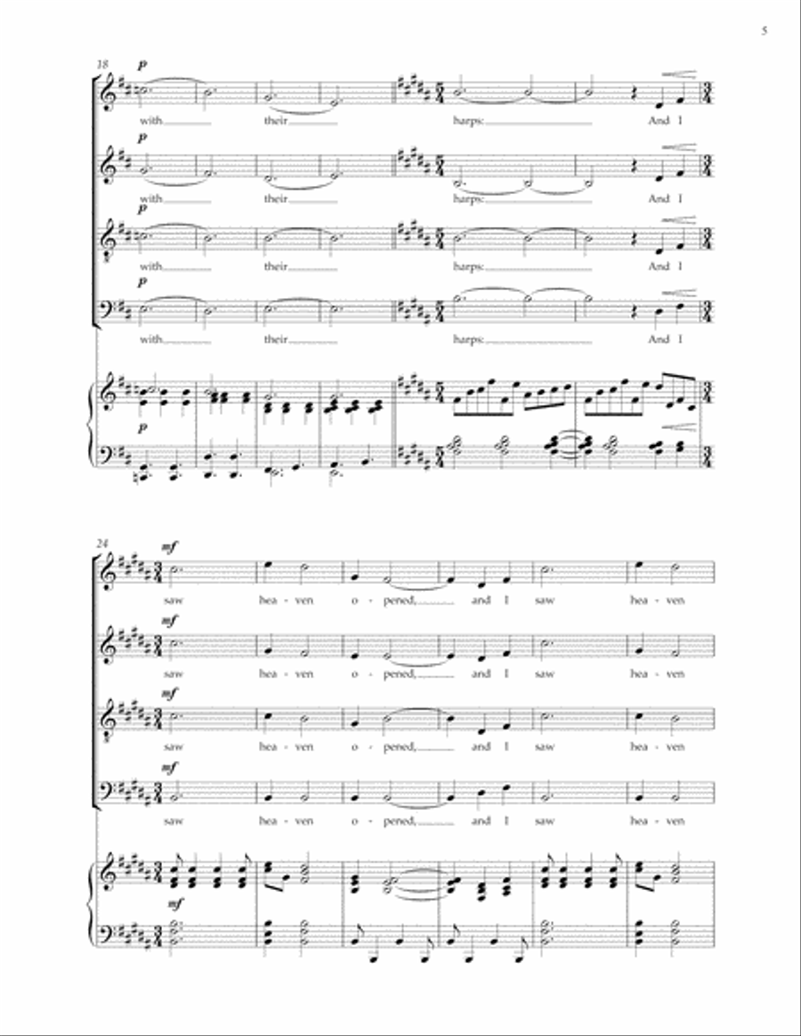 A new heaven, a new earth 4-Part scores gallery preview page 5