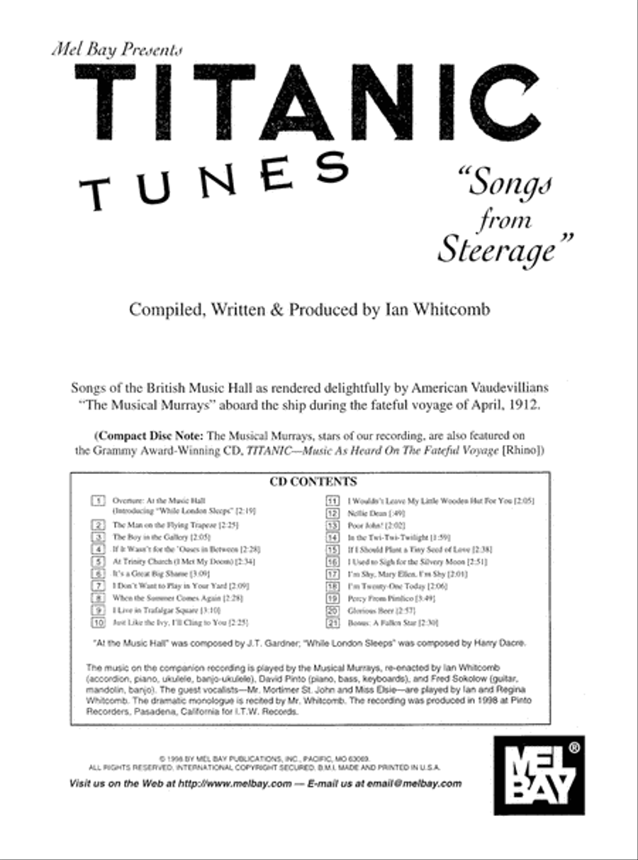 Titanic Tunes Titanic Tunes Piano, Vocal scores gallery preview page 3