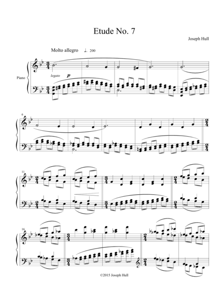 Etude No. 7 for Piano