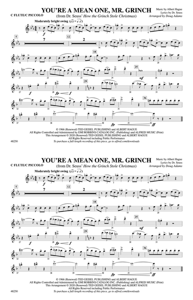 You're a Mean One, Mr. Grinch: Flute