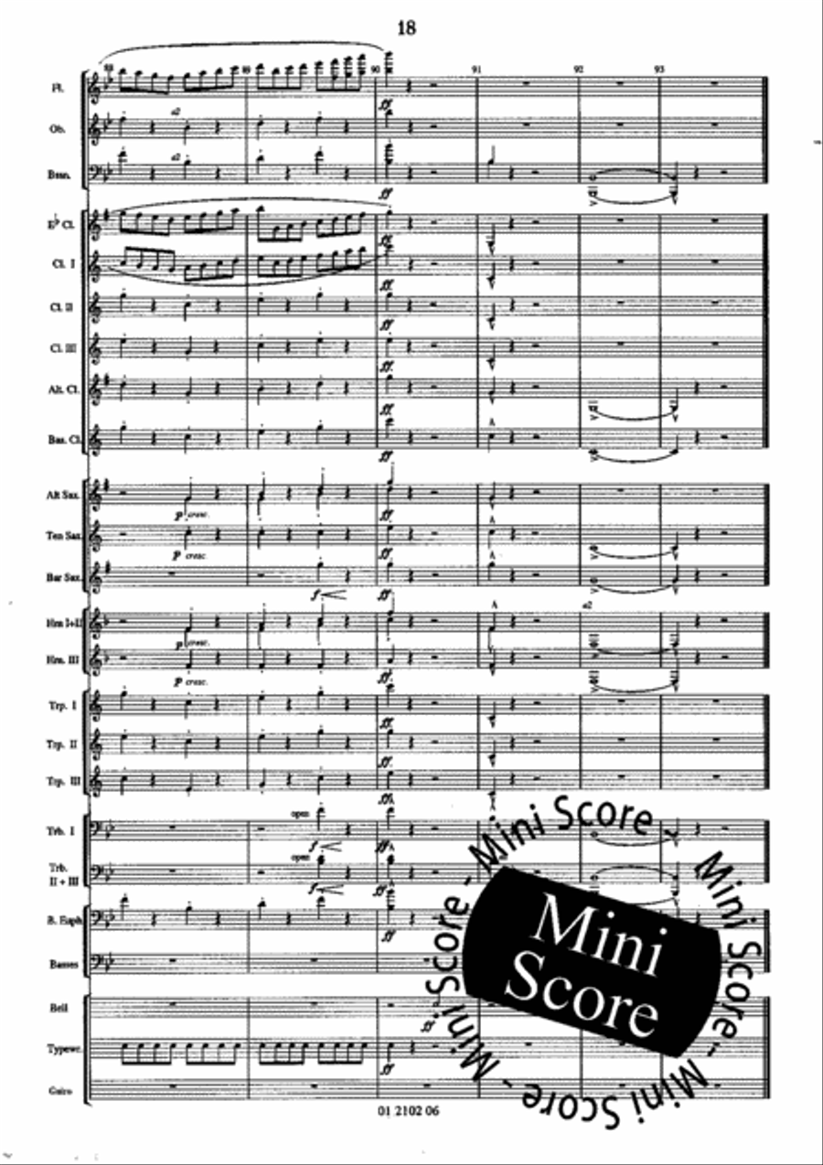 The Typewriter Concert Band scores gallery preview page 22