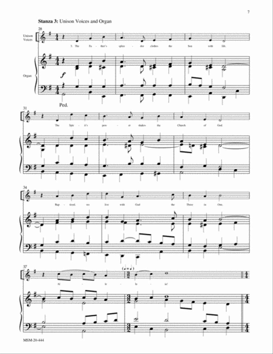 We Know That Christ Is Raised (Engelberg) Choir scores gallery preview page 5