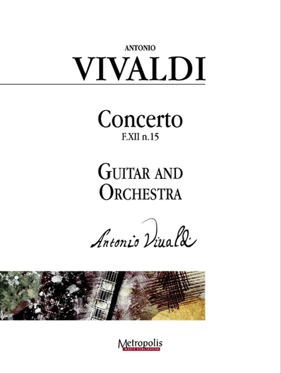 Concerto in D Major for Guitar and Orchestra (Full Score and Parts) Orchestra scores gallery preview page 1