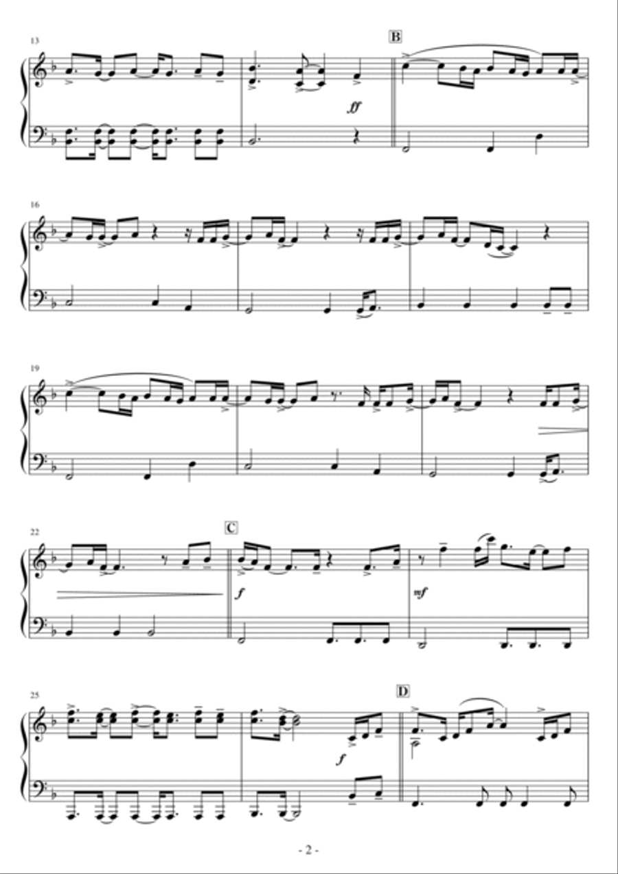 Easy On Me Easy Piano scores gallery preview page 2