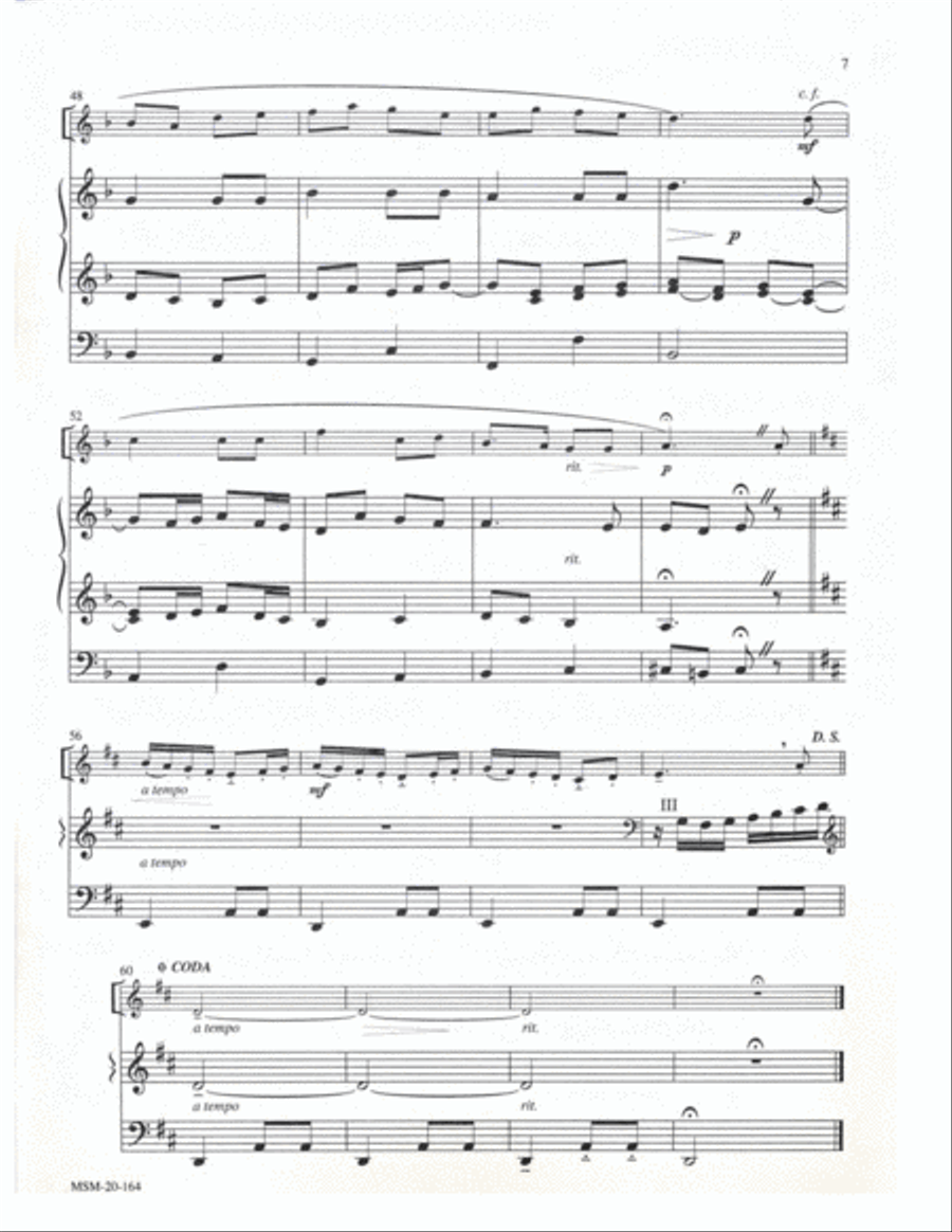 Three Carols for Oboe and Organ Oboe scores gallery preview page 3