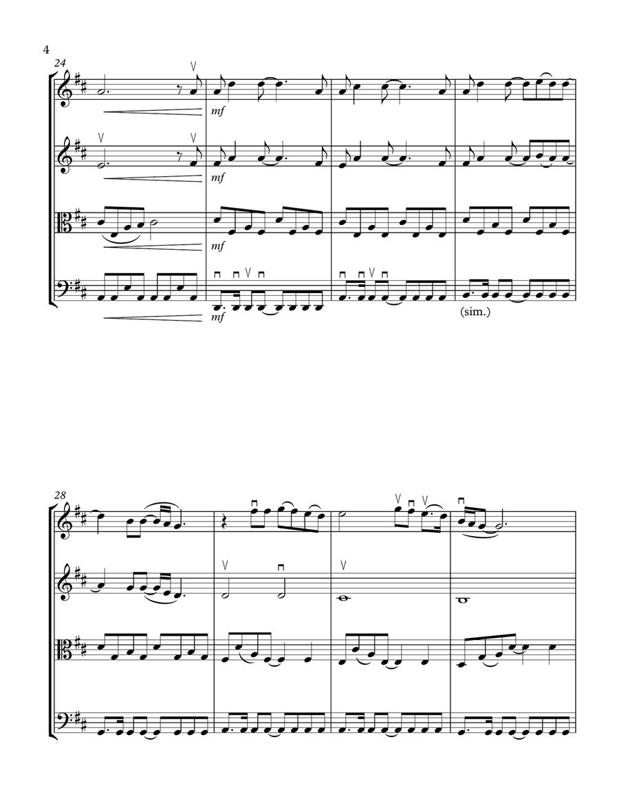 This I Promise You String Quartet scores gallery preview page 4