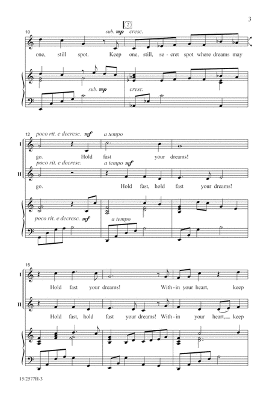Hold Fast Your Dreams! Hold Fast Your Dreams! 2-Part scores gallery preview page 4