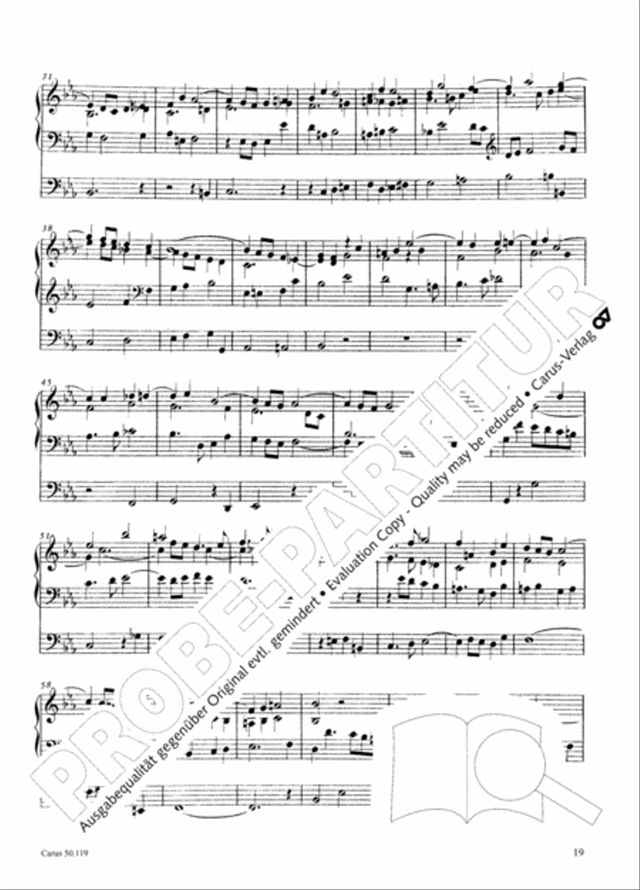 Organ Sonata No. 6 in E flat minor Organ scores gallery preview page 20