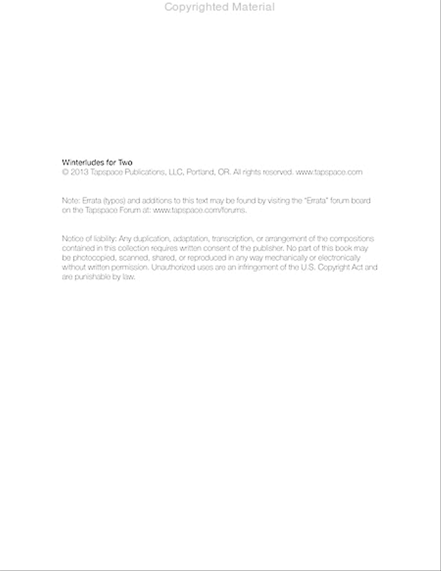 Winterludes for Two Winterludes for Two Marimba scores gallery preview page 3