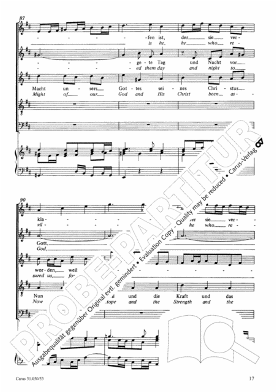 Now has the hope and the strength (Nun ist das Heil und die Kraft) 4-Part scores gallery preview page 18