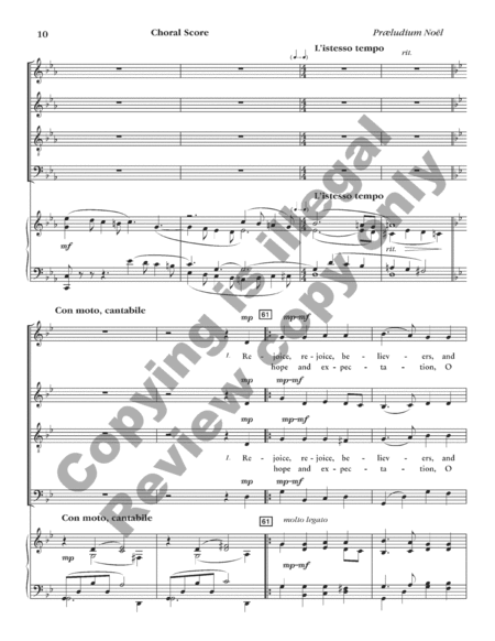Praeludium Noel (Choral Score)