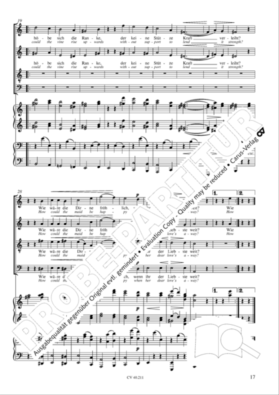 Liebeslieder-Walzer, Op. 52 Choir scores gallery preview page 18