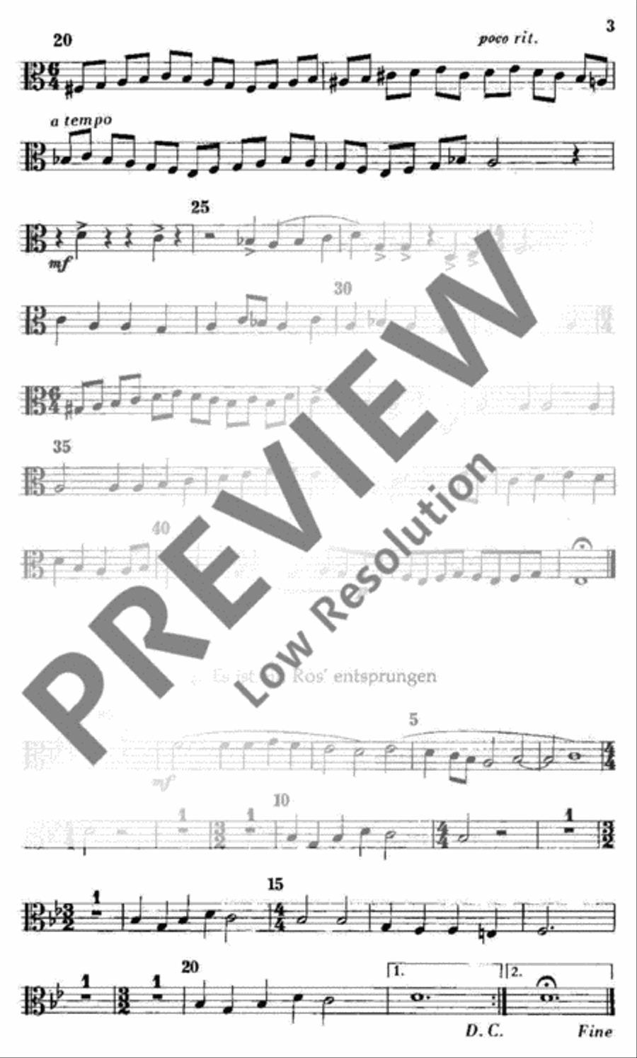 O Heiland, reiß die Himmel auf Choir scores gallery preview page 4