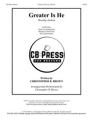 Greater Is He (Anthem) - Orchestration