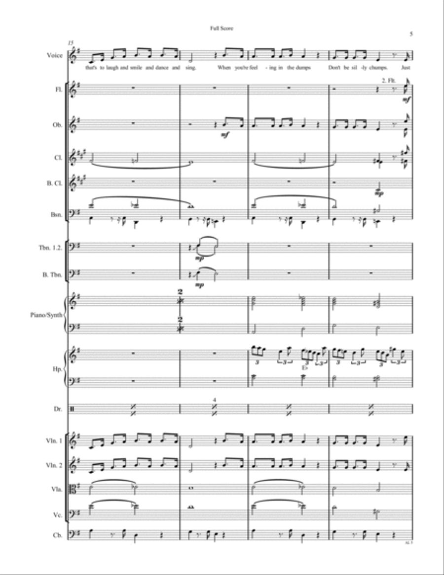 Always Look On The Bright Side Of Life Full Orchestra scores gallery preview page 5